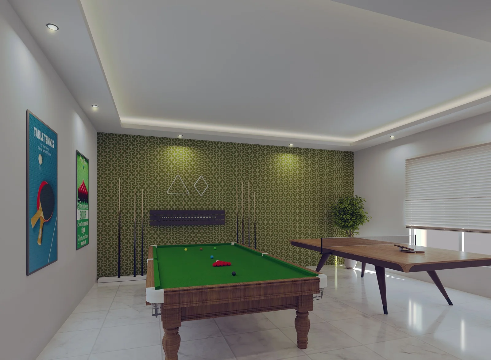 Indoor games room